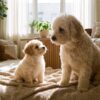 Maltipoo yavru ve yetişkin maltipoo boy karşılaştırması