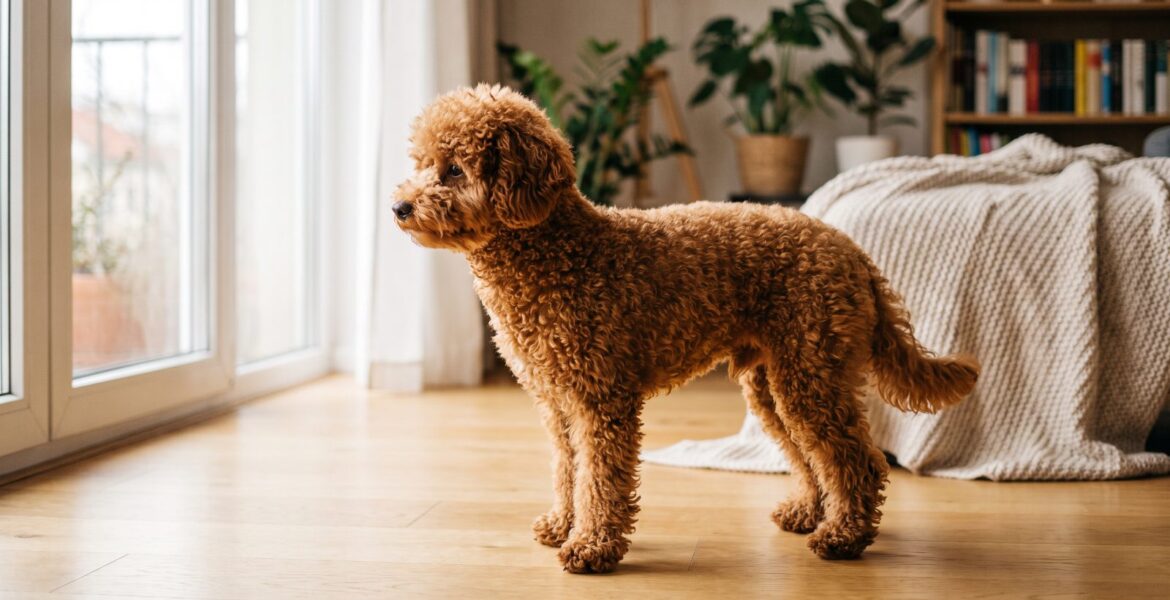 Yetişkin kızıl toy poodle büyümüş hali